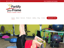 Tablet Screenshot of fortifyyourframe.com